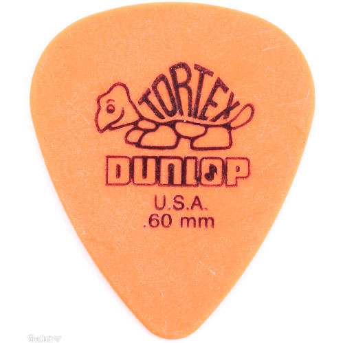 Uñetas Dunlop 418R.60MM Tortex STD Acrílico (Pack 72 UN)