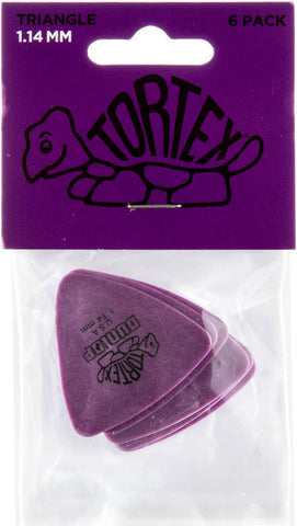 Uñetas Dunlop 431P1.14MM Tortex Triangule Morado