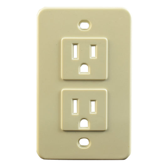 Tomacorriente Doble 15A Eterna Eagle 2264 Ivory