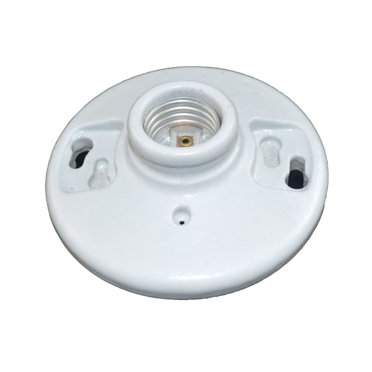 Roseta de Porcelana sin Cadena Eagle 674 Blanca