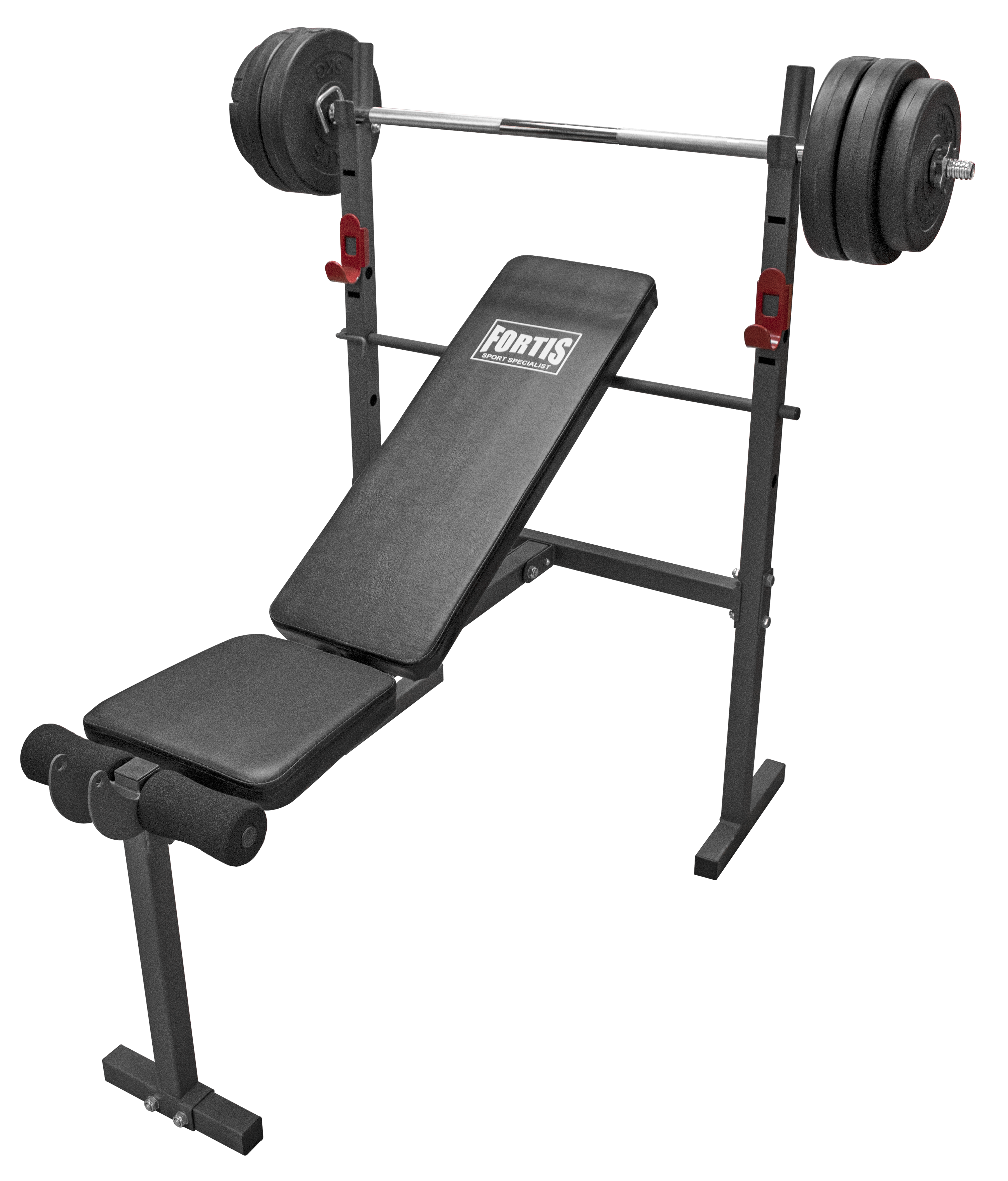 Banco de Pesas con Set de Pesas de 55LB Fortis BH1074