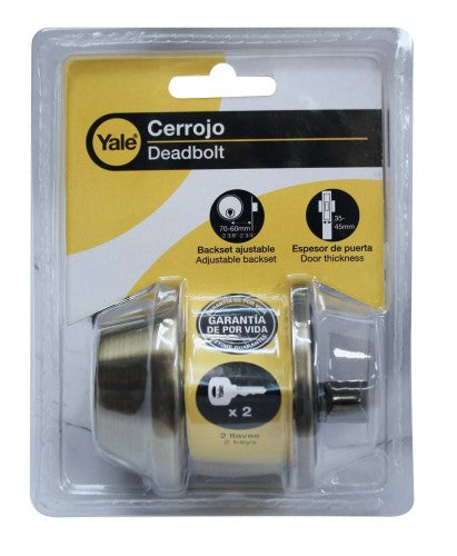 Cerrojo Kent Yale Llave/Pestillo Latón Antiguo (US5)