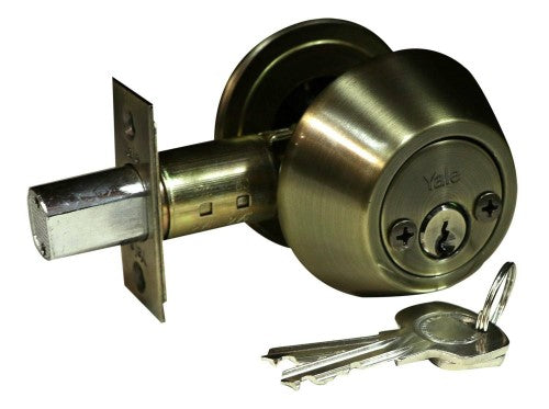 Cerrojo Kent Yale Llave/Pestillo Latón Antiguo (US5)