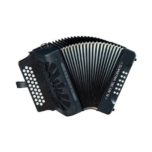 Acordeón Rey Vallenato A49221 GCF (Sol-Do-Fa) Hohner Negro
