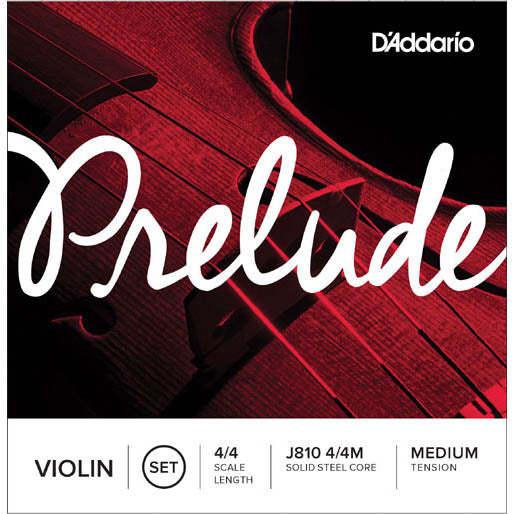 Cuerdas J810-4/4M para Violín D'Addario Prelude