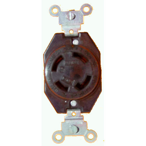 Toma 30A Leviton 2720-BK Negro (Grado Industrial)