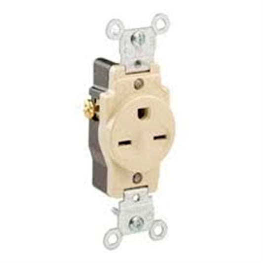 Toma Sencillo 15A Leviton 5029-I Ivory