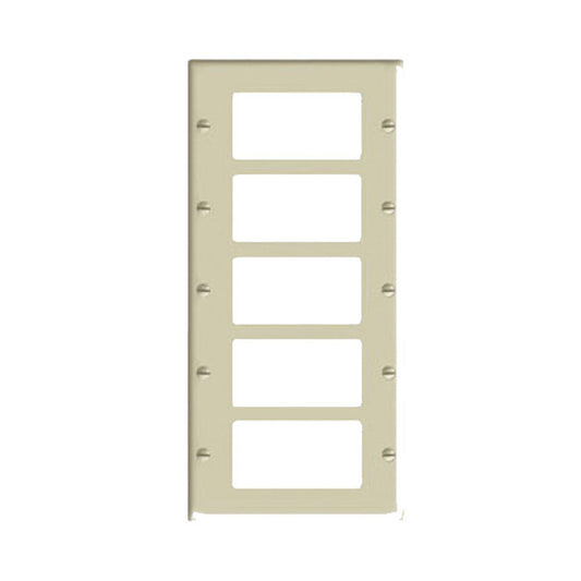 Tapa Plástica Decora 5 Gang Leviton 80423-I Ivory
