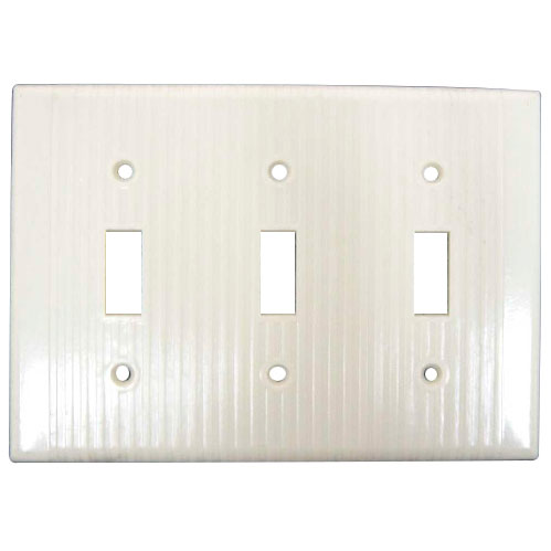 TAPA INTERRUPTOR 3 GANG BLANCO