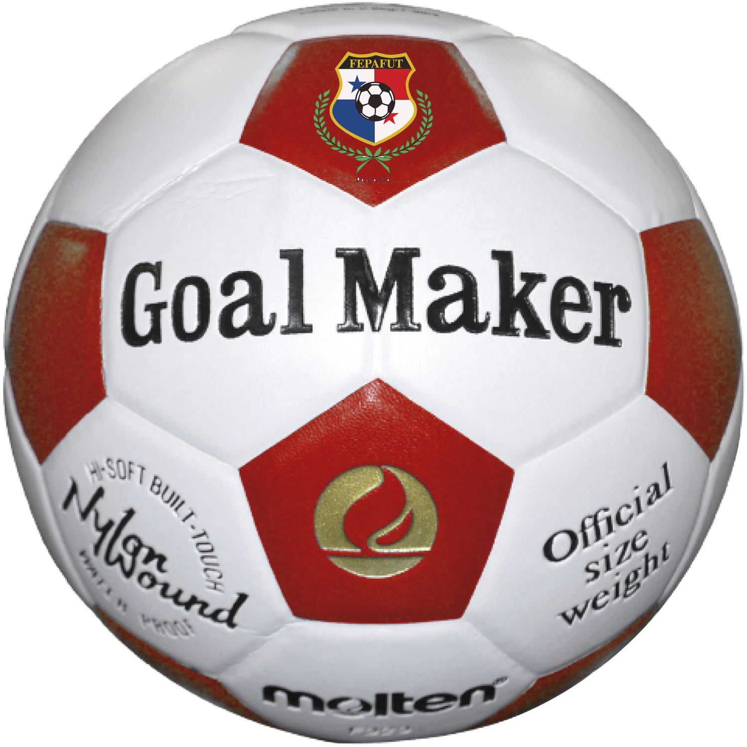 Balón Fútbol #5 Molten Goal Maker F523RD Rojo/Blanco