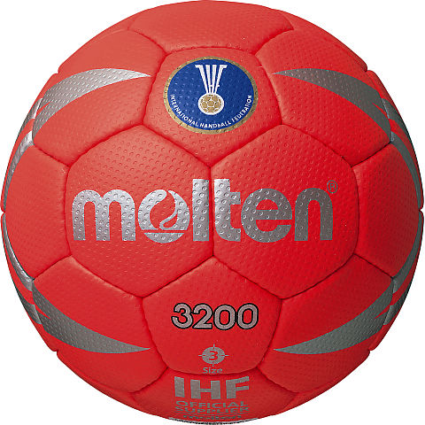 Balón Balonmano #3 Molten H3X3200 Rojo/Plateado