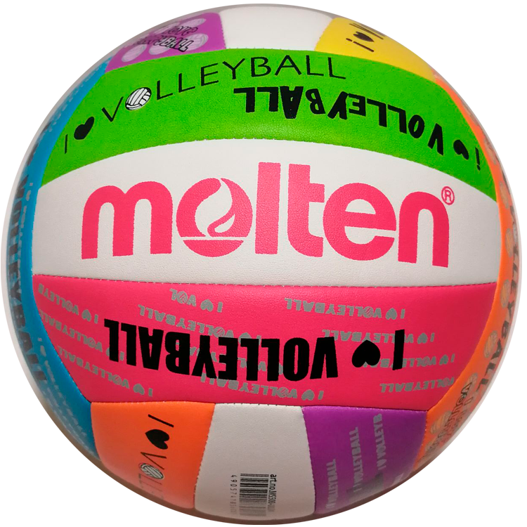 Balón Voleibol #5 Molten ULOVE MS500-ULUV Cosido Neón