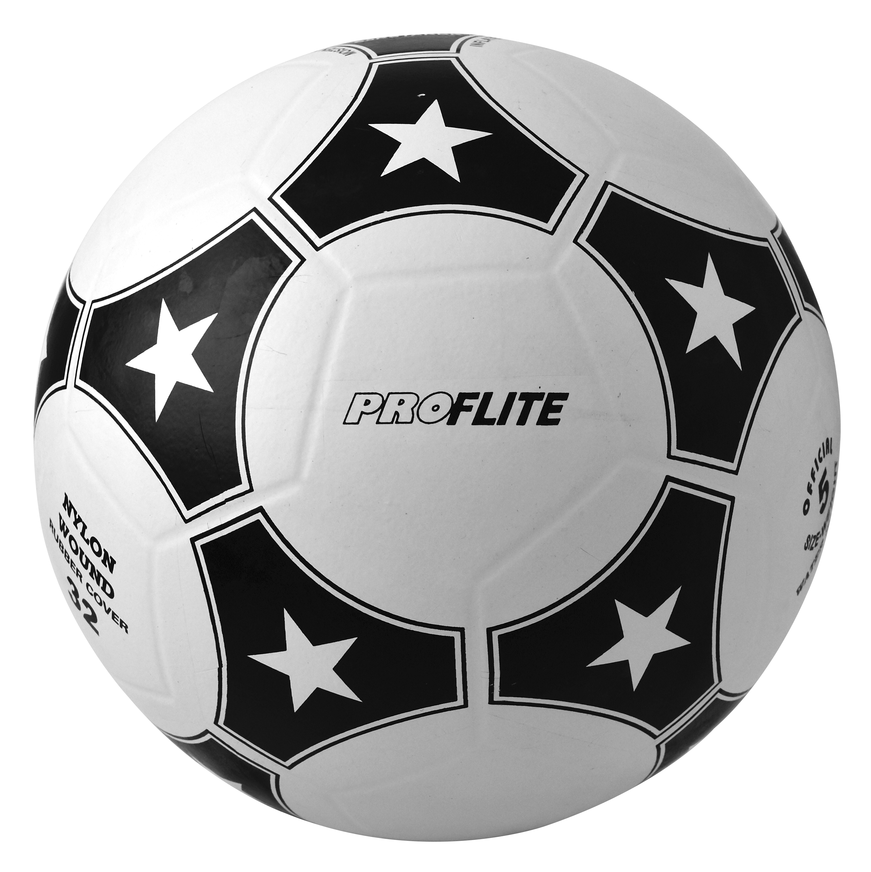 Balón Fútbol #5 Proflite S5RSTARBK Negro