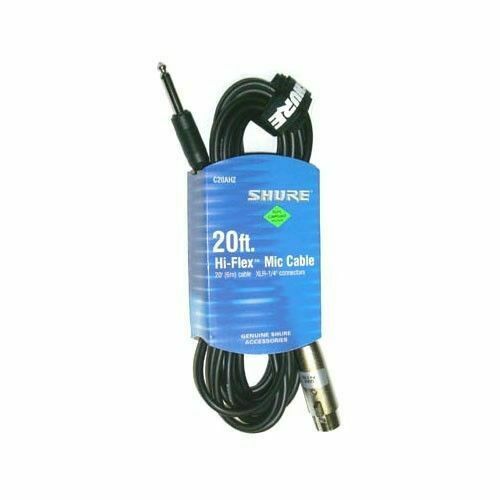 Cable 20' C20-AHZ 1/4' XLR Shure