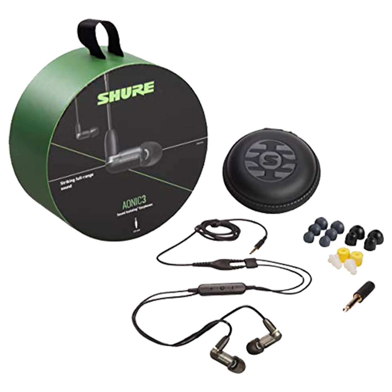 Audífonos in Ears Aonic 3 Shure Negro (con Cable)