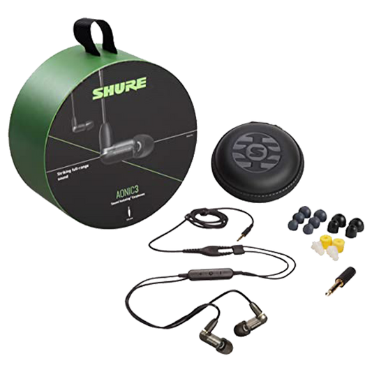 Audífonos in Ears Aonic 3 Shure Negro (con Cable)