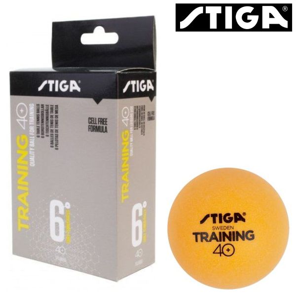 Bola de Ping Pong Poly ABS Trainer Stiga Naranja