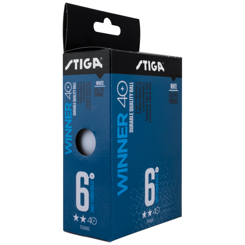 Bola de Ping Pong Winner ABS 2S Stiga Blanca