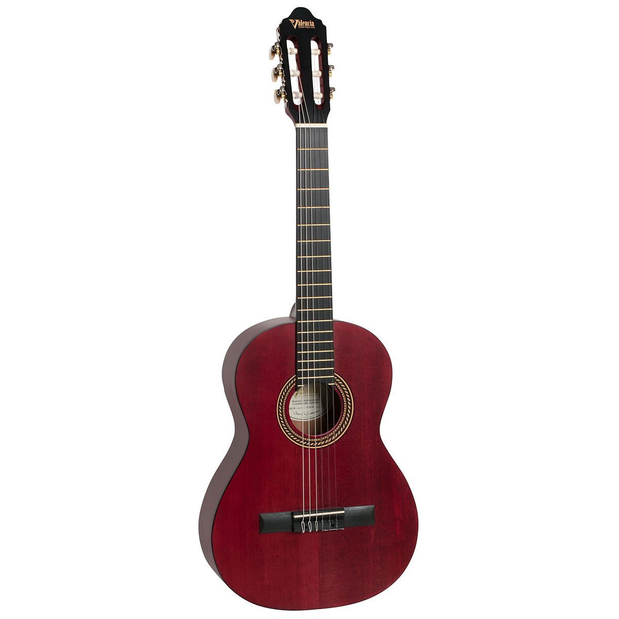 Guitarra Clásica 3/4 VC203-TWR Valencia Rojo Mate