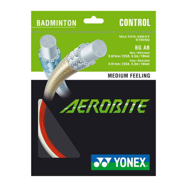 Cuerdas para Badminton BGA Aerobite Yonex Blanco/Azul