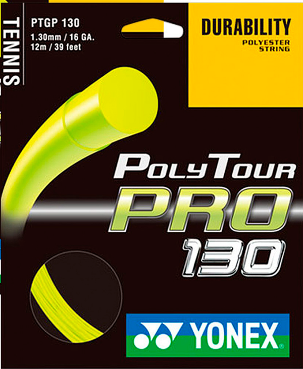 Cuerdas de Tenis Polytour PRO 130 Yonex Amarillo