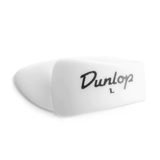 Uñetas Dunlop 9003R LARGE para Pulgar Blanca (Pack 12 UN)