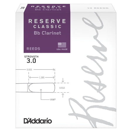 Caña para Clarinete DCT0230 Rico Classic Reserve Bb 3.5