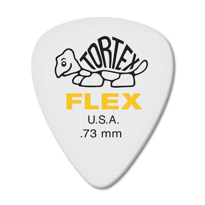Uñetas Dunlop 428P73MM Tortex Flex STD Blanca (Pack 12 UN)