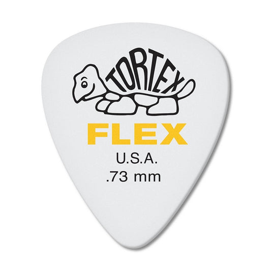 Uñetas Dunlop 428P73MM Tortex Flex STD Blanca (Pack 12 UN)