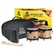 Kit Bongo Aspire LPA500AW Madera Natural Latin Percussion