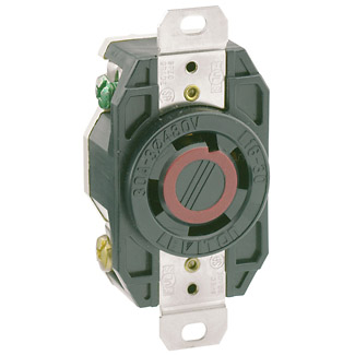 R-TOMA TL 30A 480V NEMA L16-30R NEGRO