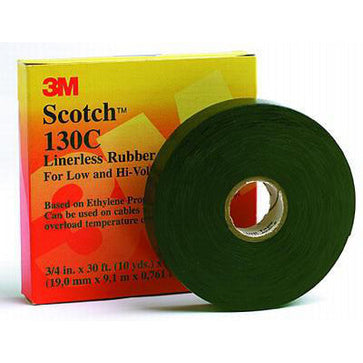 Tape 3M Caucho 130C 3/4"x30' Negro