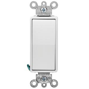 Interruptor Sencillo Decora 15A 4 Way Leviton 5604-2W Blanco