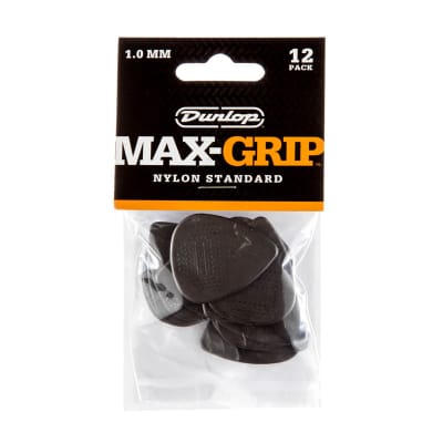 Uñetas Dunlop 449P1.0MM Max Grip (Pack de 12)